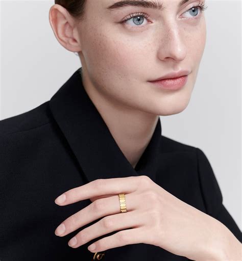 dior star phone ring|dior gold finish rings.